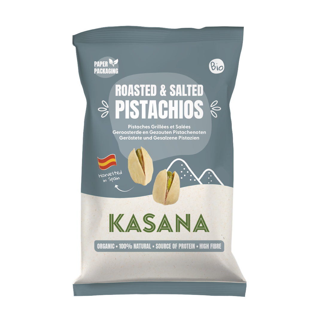 Kasana Pistaches gegrild en gezouten bio 125g - 2789